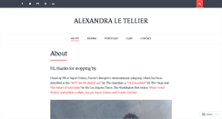 Desktop Screenshot of alexandraletellier.com